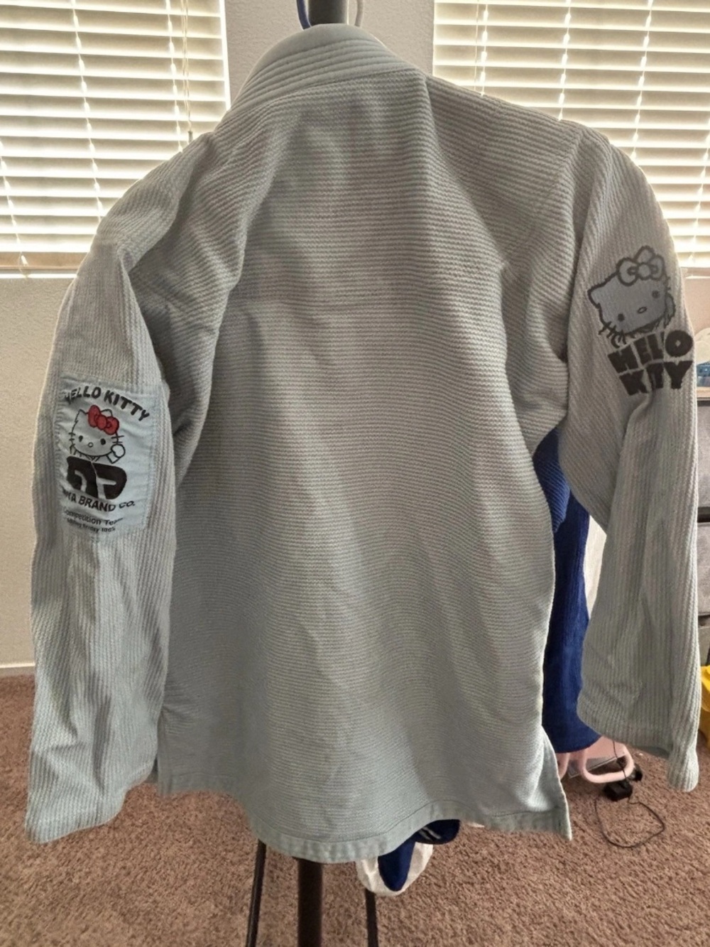 Moya x Hello Kitty collaboration Light blue Jiu-Jitsu Gi Set A0 - Picture 3 of 7